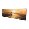 thumbnail image 1 of Voiles Nocturnes - Toile 20"x60 Pouces - Impression à la Demande, 1 of 5