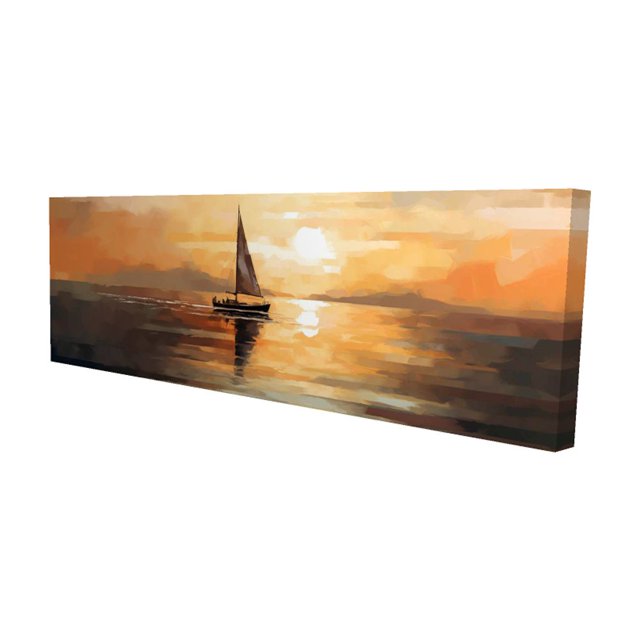 Voiles Nocturnes - Toile 20"x60 Pouces - Impression à la Demande