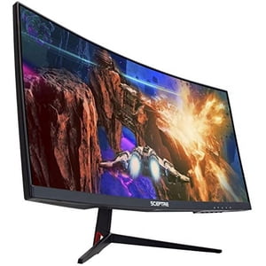 Sceptre 30-inch Moniteur de jeu courbé 21:9 2560x1080 Ultra Large Ultra Mince HDMI DisplayPort jusqu'à 200Hz Haut-parleurs en métal noir (C305B-200UN1)