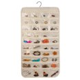 thumbnail image 1 of Funie 80 Pockets Fashion Double Sided Hanging Jewelry Display Organizer Storage Bag, 1 of 8