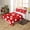 Red, variant on Erosebridal Kawaii Love Heart Comforter Cover Queen, Purple Bedding Queen Size, Cartoon Decor, Reversible 3 Pieces