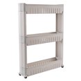 thumbnail image 1 of Fesfesfes Clearance Laundry Room Organizer, Mobile Shelving Unit Organizer with 3 Large Storage Baskets, Slit Storage Slim Slide Out Pantry Storage Rack for Narrow Spaces, 1 of 5