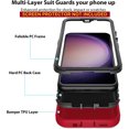 thumbnail image 3 of XCRS Samsung Galaxy A35 5G Case Heavy Duty Triple Layer Defender Cover, 3 of 5