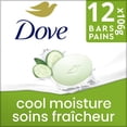 thumbnail image 2 of Dove Beauty Bar 1/4 Moisturizing Cream Cool Moisture, 106 g (12 bars), 2 of 7