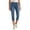 Dark Blue#ladies jean capris, variant on SZJXBUY Baggy Capri Jeans for Women Summer Casual Slim Fit Denim Pant Trendy Distressed Straight Leg Curvy High Elastic Waist Pants with Pockets Blue,L
