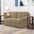 thumbnail image 2 of CHUN YI Stretch Checks Spandex Sofa Cover Separate Backrests Cushions Cover Slipcover, 2 of 5