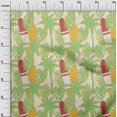 thumbnail image 3 of oneOone Cotton Flex Light Green Fabric Tropical Sewing Craft Projects Fabric Prints By Yard 40 Inch Wide, 3 of 4