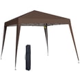 thumbnail image 1 of Outsunny 8' x 8' Pop Up Canopy Foldable Outdoor Canopy Tent w/ Bag, Coffee, 1 of 10
