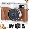thumbnail image 2 of Refurbished Zostuic DC202 4K Digital Camera with Viewfinder Flash & Dial, 48MP Digital Camera, 2 of 3