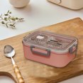 thumbnail image 3 of EGNMCR Kitchen Gadgets, Kitchen Accessories, Kitchen Utensils & Gadgets Bento Boxes For Adults - 1100 ML Bento Lunch Box For Kids Childrens With Spoon & Fork - Perfect Size For Meal Bento bin, 3 of 6