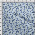 thumbnail image 4 of oneOone Rayon Sky Blue Fabric Asian Baroque Craft Projects Decor Fabric Printed By The Yard 56 Inch Wide, 4 of 4