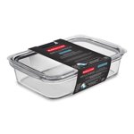Rubbermaid Brilliance Glass Food Storage Container, 1.8 L (8 Cup), 1 Pack