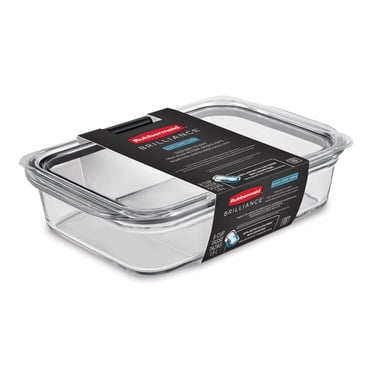 Récipient d’entreposage pour aliments en verre Rubbermaid Brilliance, 8 tasses (1,8 l), paquet de 1