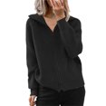 thumbnail image 1 of LUXUR Manteau d'Hiver Chaud à Manches Longues pour Femmes Noir, 1 of 2