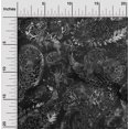 thumbnail image 2 of oneOone Velvet Dark Gray Fabric Paisley Craft Projects Decor Fabric Printed By The Yard 58 Inch Wide, 2 of 4