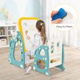 thumbnail image 2 of Gymax Kids Art Easel with Chair Kids Activity Table & Chair Set w/ Storage Basket, 2 of 10