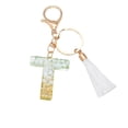 thumbnail image 2 of Clearance! New White Tassel Letter Key Chain Crystal Drop Pendant Fashionable Bag Key Chain Limited Time Deal Sales Today #74, 2 of 2