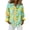 Green, variant on OIOLOYJM Womens Hawaiian Shirt Dressy Hawaii Print Long Sleeve Tee Shirts Spring Vacation Button Down Tops Work Light Blue M