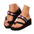 thumbnail image 1 of Sandales de Plage à Strass pour Femmes, Vacances, Plateforme Scintillante, Pantoufles Boho de Plage, à Enfiler, Sandales Habillées, 1 of 6