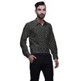 thumbnail image 4 of BESTMAN Chemises Habillées en Coton pour Hommes Coupe Ajustée Chemises à Manches Longues Imprimées pour Hommes, 4 of 5