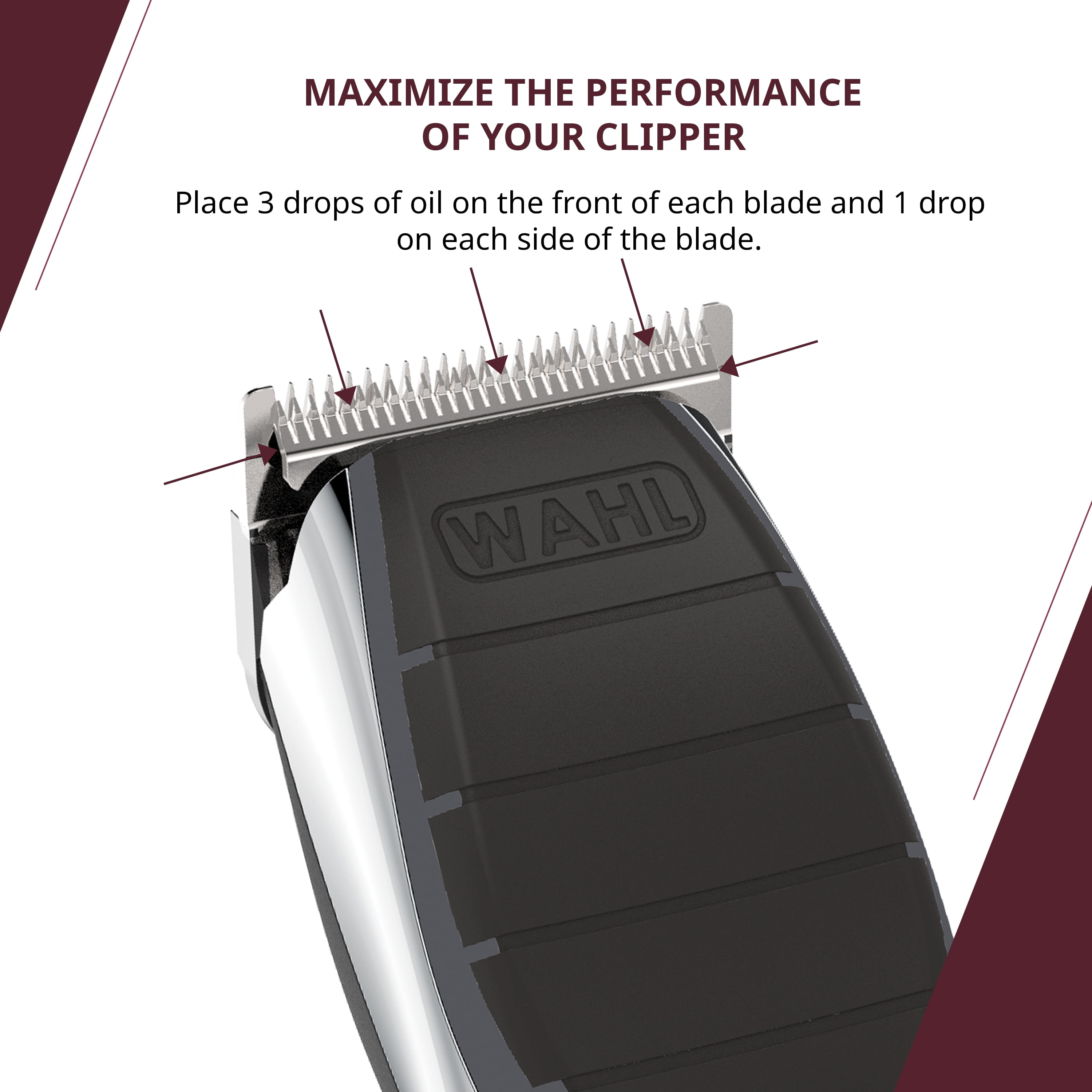 Wahl Professional Hair Clipper Blade Oil – 120 ml, Lubricates, Protects & Extends Blade Life for All Clippers and Trimmers – Model 53315