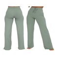 thumbnail image 2 of Womens Knit Drawstring Pants Straight Wide Leg Solid Color Yoga Sweatpants Loose Fit Soft Long Pants, 2 of 8