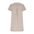 thumbnail image 5 of FcBaudy Robe à Manches Courtes à Col Rond Longueur Genou, Robes d'Été pour Femmes Robe T-Shirt d'Été Décontractée pour Femmes Tunique Ample à Manches Courtes avec Poches pour Femme Jupe Imitation Coton, 5 of 5
