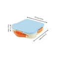 thumbnail image 3 of EGNMCR Organization and Storage, Storage Bins, Storage Containers Outdoor School Lunchbox Microwave Safe Includes Fork Spoon And Sauces Compartment Compartmentalised Plastics lunchbox, 3 of 6