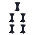 thumbnail image 2 of ZheElen Easy Care Stretch Round Tablecloth Versatile And Environmentally Friendly black 5Set, 2 of 6