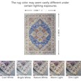 thumbnail image 2 of JV Home Area Rug Napoli Pink Blue 7'6"x10' Washable Carpet Anti Slip, 2 of 6