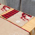 thumbnail image 3 of Red and Black Plaid Christmas Decorations Christmas Decoration Linen Embroidery Table Mat Home Decoration Black and Red Plaid Christmas Decorations Red and Black Christmas Decorations, 3 of 7