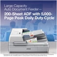 thumbnail image 4 of Epson Canada Inc Epson Workforce DS-60000 Large Format Sheet-Fed Colour Document Scanner with 200 Page Auto Document Feeder (ADF) and Duplex (B11B204221), 4 of 5