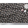thumbnail image 2 of Soimoi Poly Georgette Fabric Leaves & Reindeer Animal Decor Fabric Printed Yard 52 Inch Wide, 2 of 3
