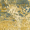 thumbnail image 1 of Ahgly Company Indoor Square Abstract Chrome Gold Yellow Abstract Area Rugs, 4' Square, 1 of 6