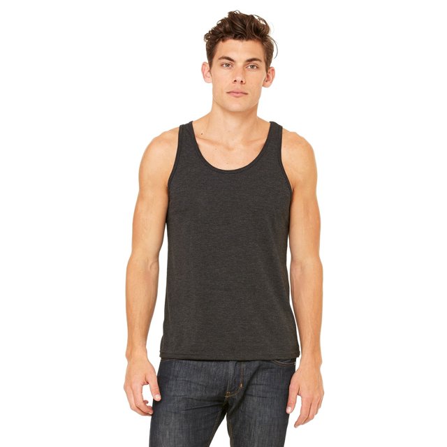 The Bella + Canvas Unisex Jersey Tank Top - CHAR-BLACK TRIB - M