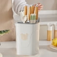 thumbnail image 1 of Czzoypi Multi-Functional Knife Block Organizer, Kitchen Utensil Hanger Storage for Knives Scissors Spatulas, Countertop Organizer with Drain Tray for Pantry Laundry Garage, White, 1 of 6
