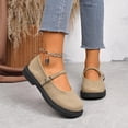 thumbnail image 2 of Flat Shoes for Women, Versatile Loafers with Buckle and Low-Cut Style, 2 of 9