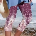 thumbnail image 2 of Yuyuzo Womens Plus Size Capris High Waisted Straight Leg Solid Color Bottom Capri Pants for Women 3/4 Slacks, 2 of 5