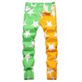 thumbnail image 1 of Jeans pour Hommes Coupe Décontractée Jeans pour Hommes Denim Extensible Confortable Jambe Droite Jeans Coupe Décontractée Jeans Homme Coupe Ajustée Jaune 36, 1 of 3