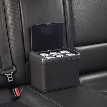EGNMCR Mini Poubelle de Voiture avec Couvercle, Poubelle de Véhicule Automobile, Rangement de Poubelle de Voiture pour Accessoires de Siège avant Arrière pour Poubelles de Bureau