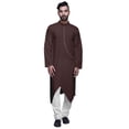 thumbnail image 1 of Atasi Designer Kurta For Boys Solid Cotton Button Down Indian Kurta For Men, 1 of 4