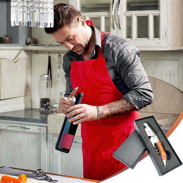Yhmxh Kitchen Gadgets Kitchen Utensils Home and Kitchen Log Handle Bottle Opener Multifunctional Portable Knife Bottle Opener Wine Wine Bottle Opener bottle opener
