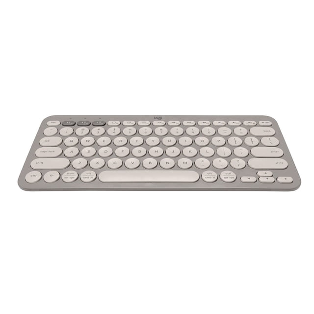 Logitech Clavier Bluetooth Sans Fil K380, Connexion Simultanée à Trois Appareils, Design Fin et Léger, Autonomie de 2 Ans - Gris foncé