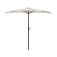 thumbnail image 1 of CorLiving Versa 8.5ft Outdoor Patio Half Umbrella with Steel Frame for Small Spaces, 1 of 9