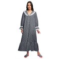 thumbnail image 1 of Moomaya Printed Nightdress For Ladies Cotton Ruffled Border Nursing Nightwear, 1 of 5