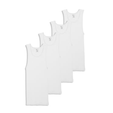 Jockey Débardeur A-Shirt pour Homme en Coton 100 % - Lot de 4