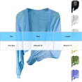 thumbnail image 3 of Women's Summer Cropped Cardigan Sweaters Lantern Sleeves Knit Lightweight Open Front Shrugs Tops 2025, 3 of 3