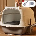 thumbnail image 1 of REK Enclosed Cat Litter With Litter Pads For Indoor Cats Odor Control Privacy Tray, 1 of 5
