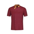 thumbnail image 2 of letairis Polyester Lavable en Machine et Durable - Tablier de Poche en Tissu Respirant Professionnel Résistant à l'Usure Confortable Vin Rouge XL, 2 of 6