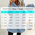 thumbnail image 4 of yoeyez Hauts en Peluche pour Femmes Hiver Chandail en Molleton Duveteux Col Rond Tunique à Manches Longues Chaud Confortable Pyjama Loungewear avec Poches Gris,m, 4 of 7